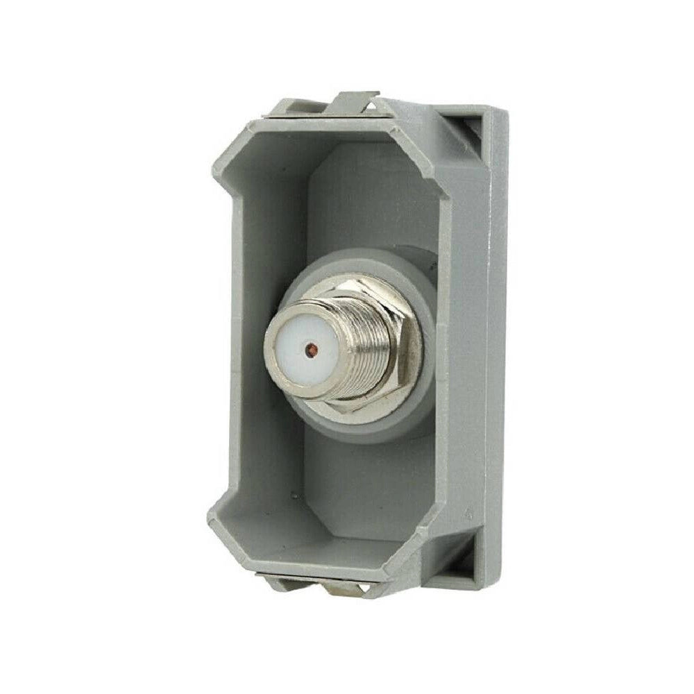 Trade Shop - Presa Tv Sat Satellitare A Vite Silver Compatibile Bticino Axolute -