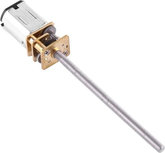 Motore elettrico a riduzione DC - M3x55MM motore a ingranaggi in metallo - alto coppia - motore di sostituzione elettrica - progetto di hobby - 200 giri al minuto.