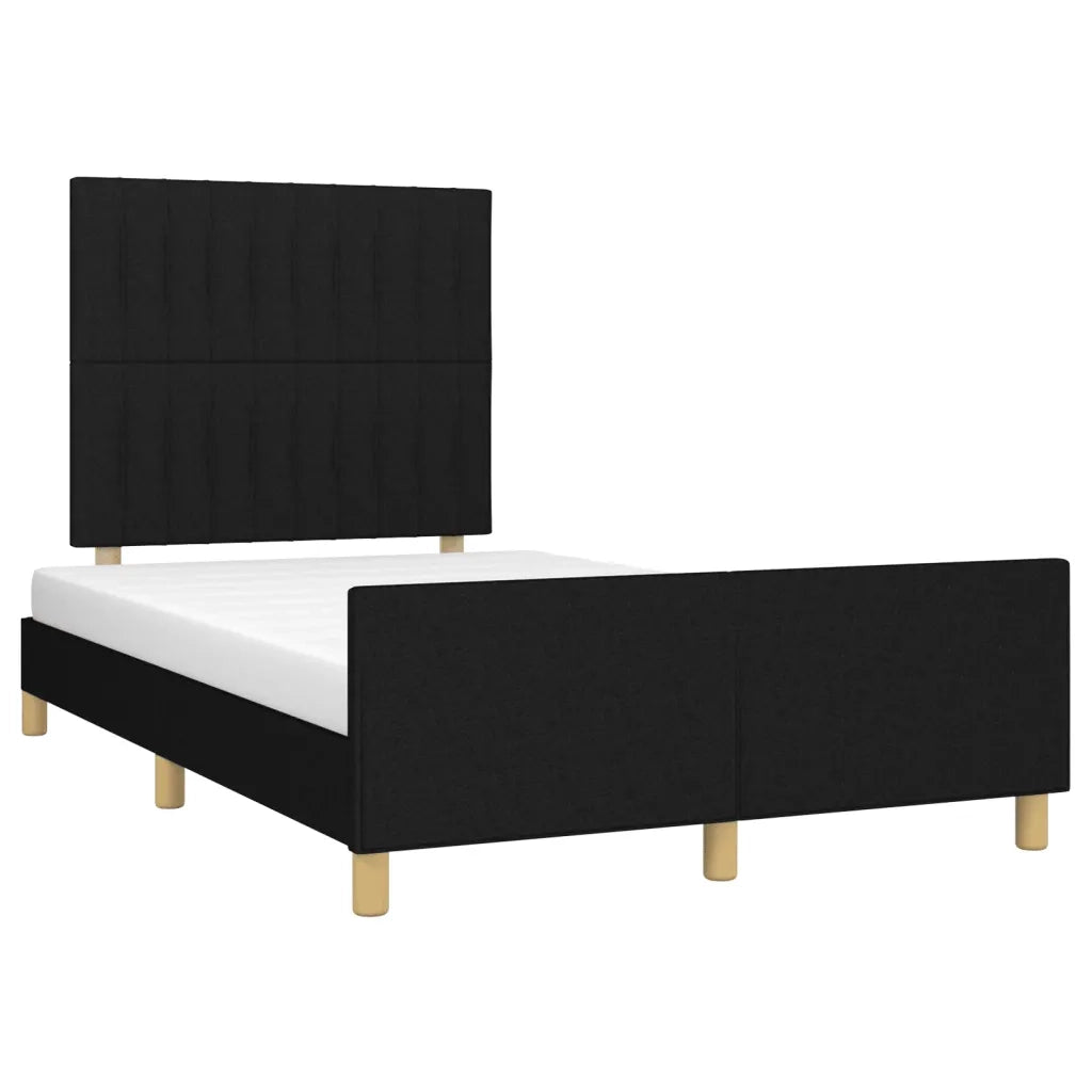 Giroletto senza Materasso Nero 120x200 cm Tessuto 3125205