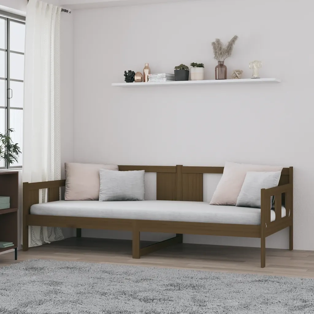 Dormeuse in Legno Massello di Pino Miele 90x190 cm
