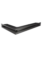 Griglia di ventilazione Angolare per camino 60x600x400 - Loft Angle destra grafite