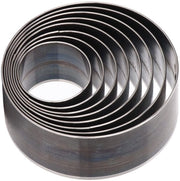 Set di Forbici Perforatrici 8 Pezzi - Forme a Cerchio - Acciaio Laminato - Snidare la Pelle - Cirkelstansen - Materiale Duraturo - Diversi Diametri - Set di Cirkelstansen