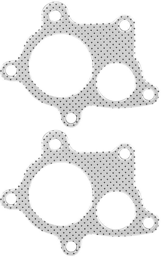 Sistema di scarico turbo - 2 pezzi - Alluminio - Adatto per T3/T4/T04E - Alta qualità - Dimensioni standard