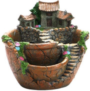 Mini vaso per piante decorative per interni/esterni - materiale leggero impermeabilizzato - progettazione multi-strato - adatto per il giardinaggio - vaso per piante.