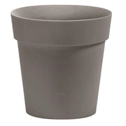 Vaso Tondo Ø36x35H cm Tortora Fioriera Balconiera 23,9 Litri interni ed esterni (ARKè)