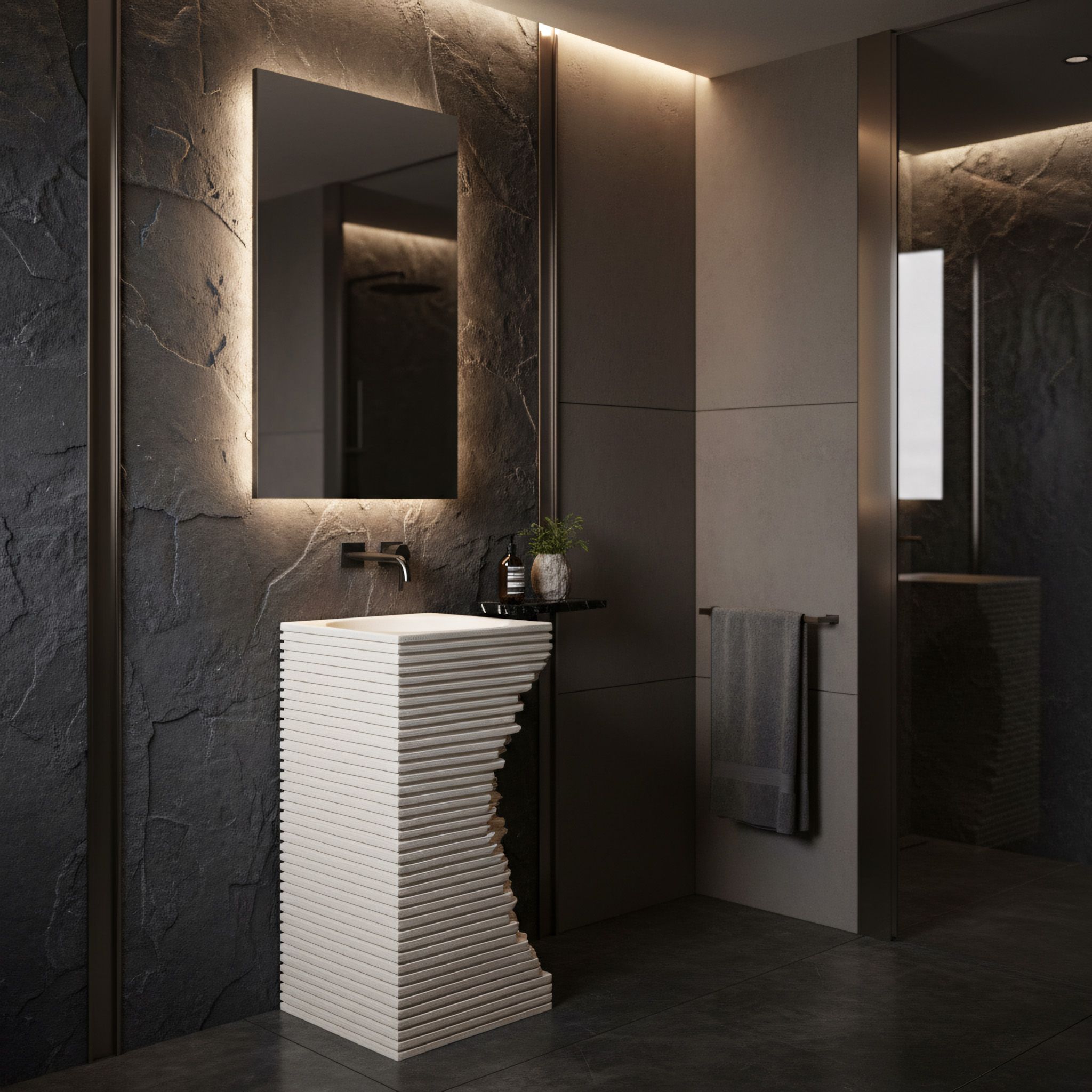 Lavabo Monolitico Rea Travena Square