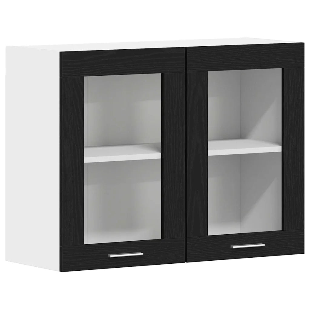 Armadio pensile Lyon Rovere Nero 80 x 31 x 60 cm 863147