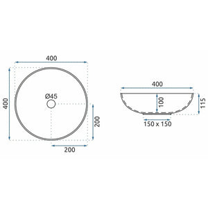 Lavabo Da Appoggio Rea Peru