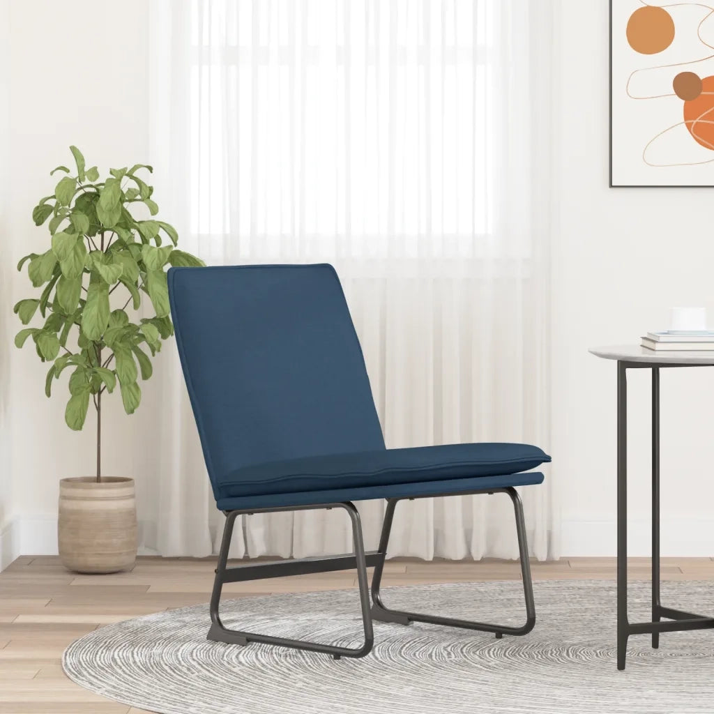 Sedia Lounge Blu 52x75x76 cm in Tessuto cod mxl 14923