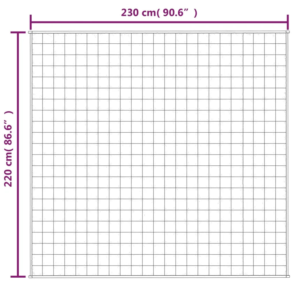 Coperta Ponderata Grigia 220x230 cm 11 kg Tessuto cod mxl 71175
