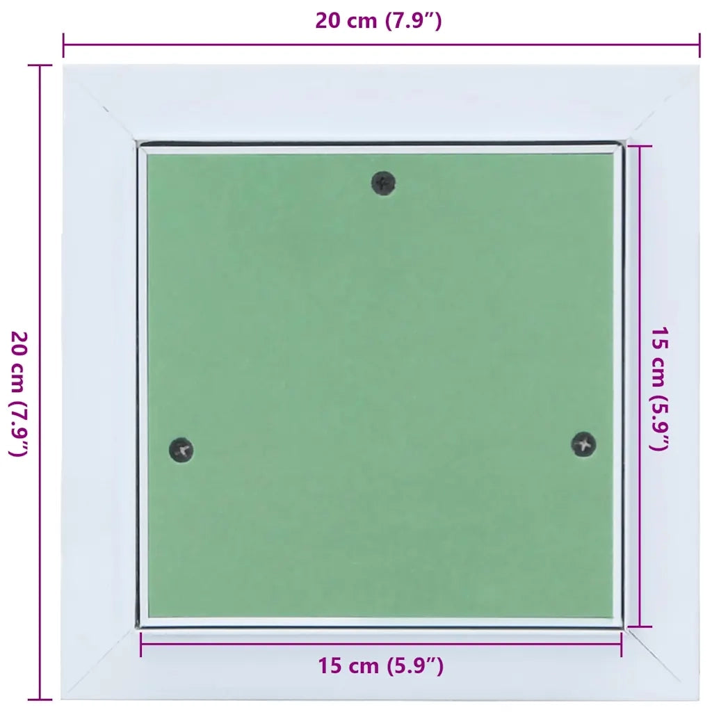 Pannello di Accesso Verde e Argento 20 x 20 cm CFW3668943