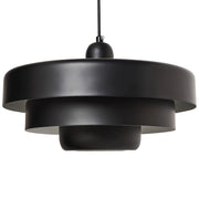 Lampadario a più livelli in metallo stile metà secolo scandinavo Nero stile scandinavo vintage