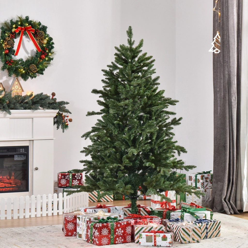 Albero di Natale Artificiale 150 cm ¨C Xylo ¨C 444 Rami, Ignifugo, con Base in Metallo