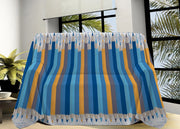 Telo Arredo Linea Pensieri Delicati In Cotone Disegno Matitoni Colore Blu - Singolo - Blu
