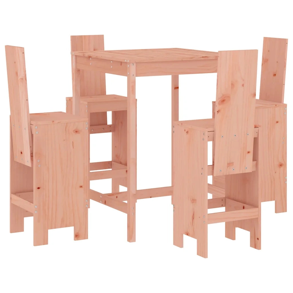 Set da Bar da Giardino 5 pz | Set Salotto da Giardino in Legno Massello di Douglas
