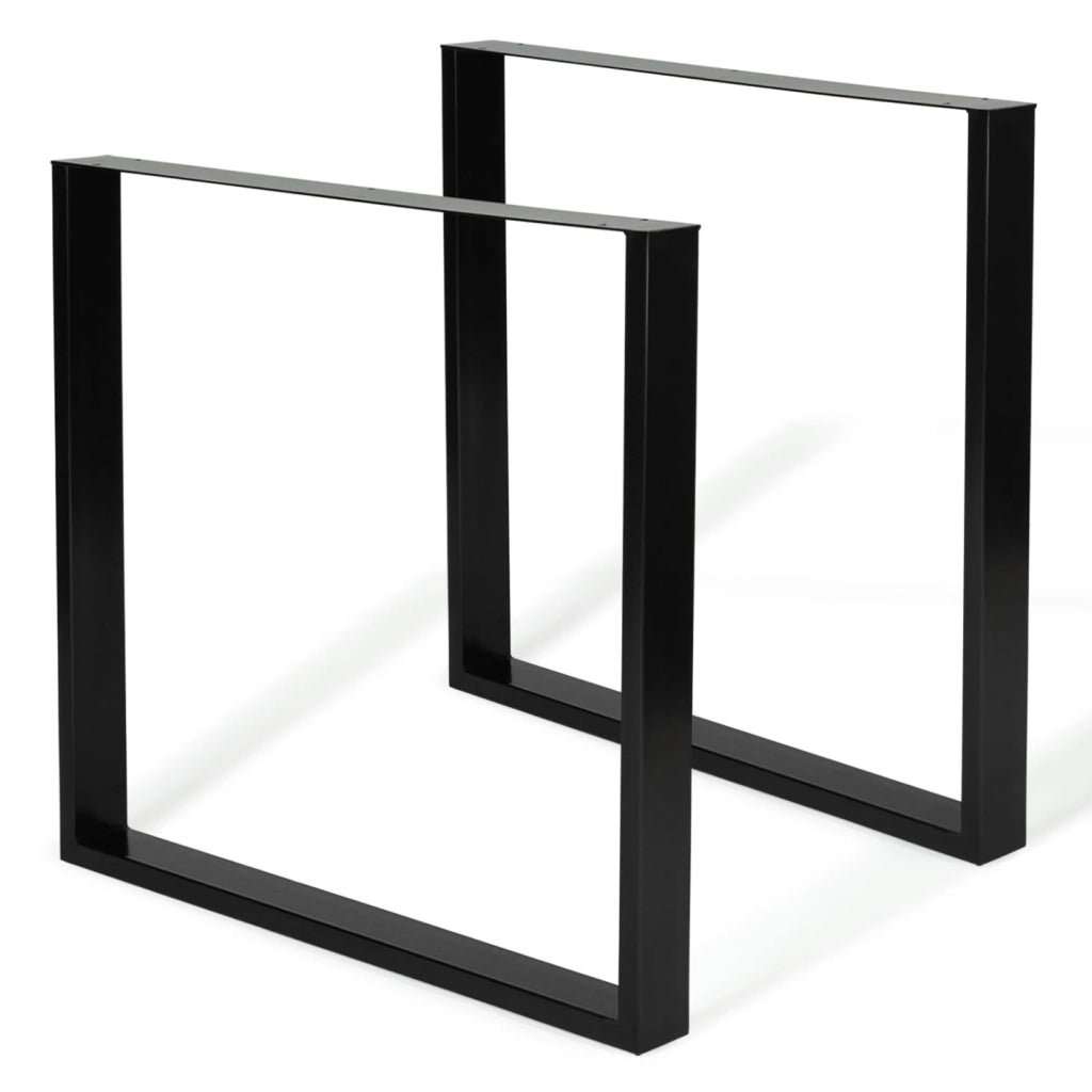 IDMarket - Set di 2 gambe per tavolo quadrato 78x71 cm design industriale