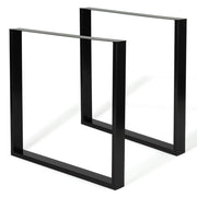 IDMarket - Set di 2 gambe per tavolo quadrato 78x71 cm design industriale