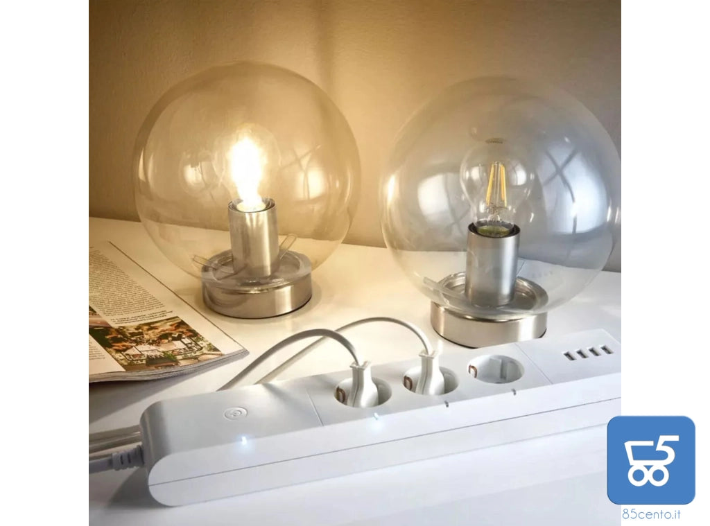 SILVERCREST Zigbee Smart Home Ciabatta 3 Prese 4 USB Compatibile con App Home Asisstant Lidl Home