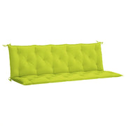 Cuscino per Panca | Cuscini per sedie Verde Intenso 180x(50+50)x7 cm Tessuto Oxford