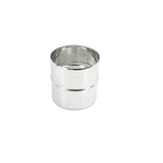 Manicotto giunzione da 130mm raccordo mm inox per unire tubo flessibile a tubo flessibile