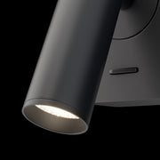 Maytoni applique moderna Mirax 1 luce LED integrato nero metallo