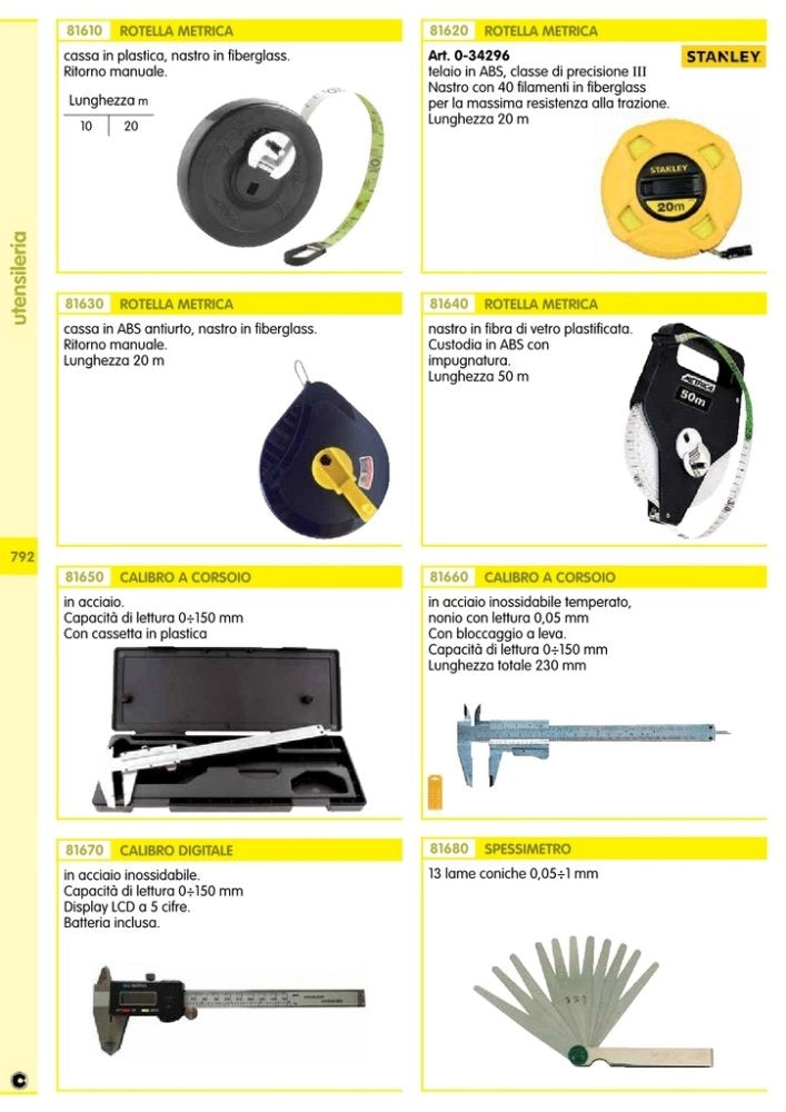 1pz spessimetro con 13 lame cod:ferx.1026
