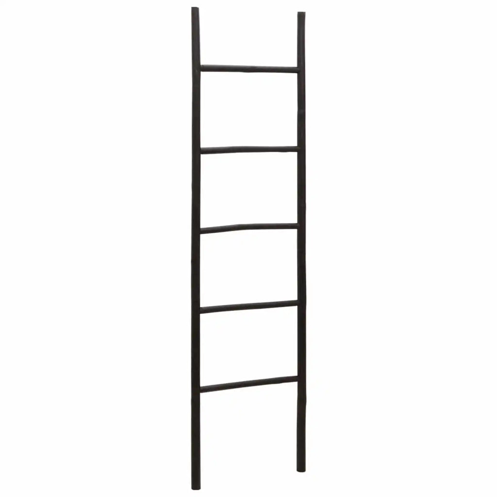 Scala per Coperte Nero 50 x 190 cm Bambù 42027168