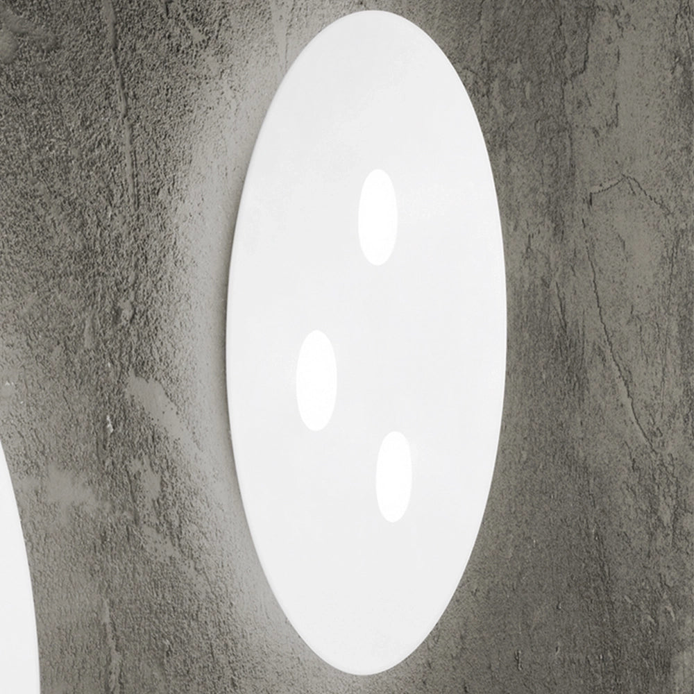 Plafoniera Contemporanea Random Alluminio Bianco Acrilico Led 27+21W 3000K