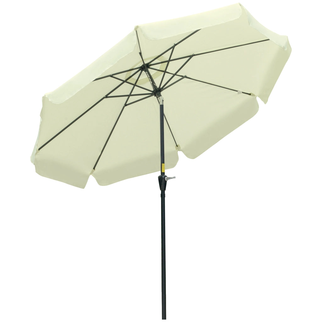 Ombrellone da giardino inclinabile rotondo ¨C zephmum ¨C beige, ? 2.7 m