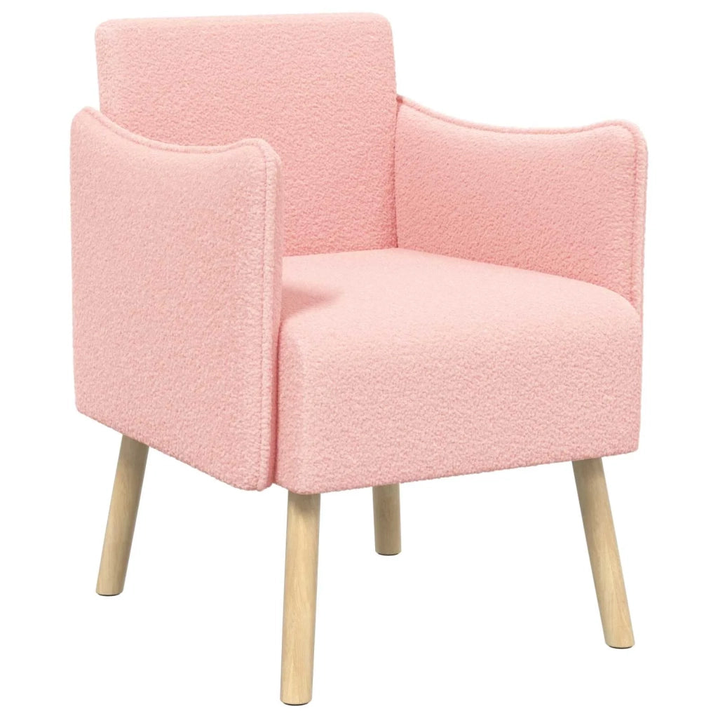Sedia d'accento Rosa Bouclé 42044825