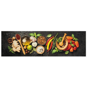 Tappeto da Cucina Lavabile-Tappetino da Cucina Spezie 45x150 cm Velluto 773675
