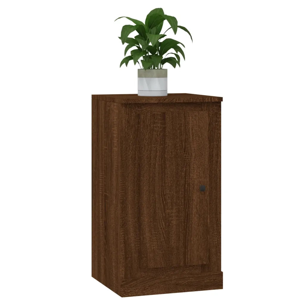 Credenza Rovere Marrone 37,5x35,5x67,5 cm in Legno Multistrato 816214