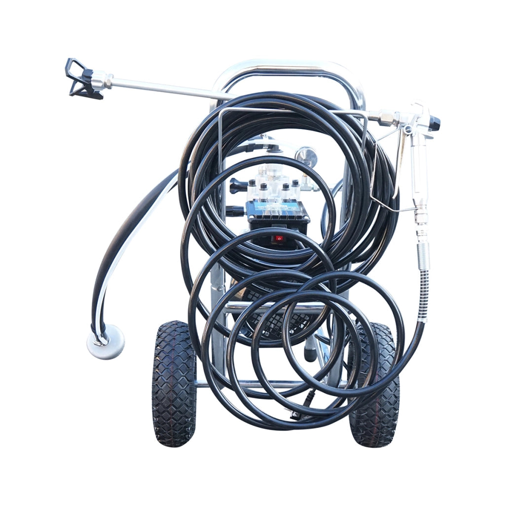 Pompa professionale airless per verniciatura con membrana, 2 kW, 220 V, portata 4 l/min, ugello 521, pressione massima 220 bar X D990