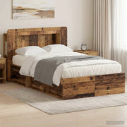 Telaio del letto con storage Legno antico 120 x 190 cm 3433466