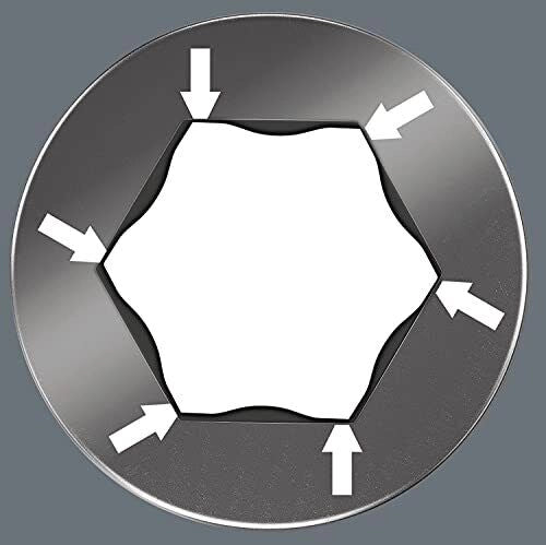 Wera 950-13 HEX-PLUS IMPERIAL 1 Set di chiavi a brugola in pollici con tecnologia Hex-Plus e finitura BlackLaser 13 pezzi colore Nero