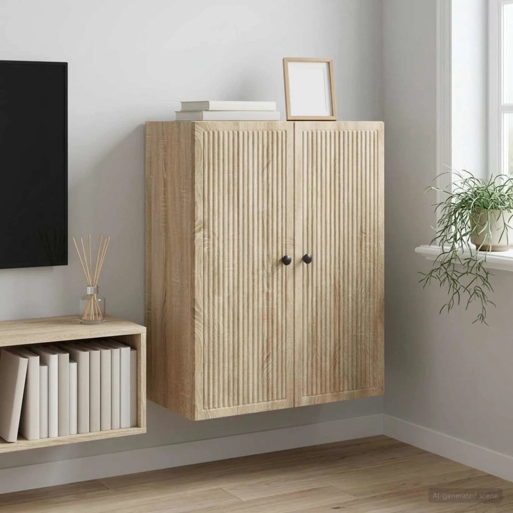 Mobiletto a muro Rovere Sonoma 66 x 34,5 x 90 cm 897887