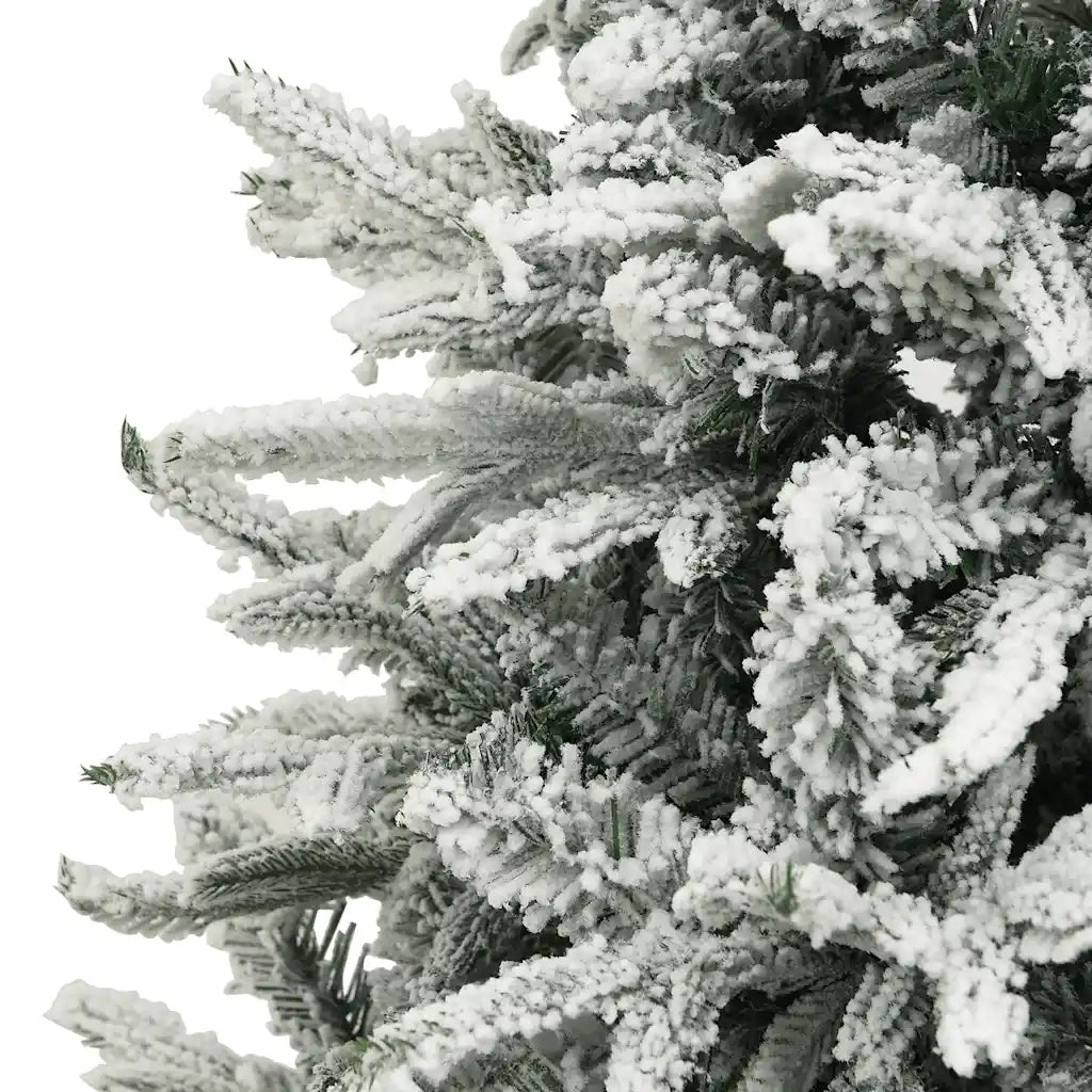 Albero di Natale Artificiale con Neve Verde 180 cm PVC e PE