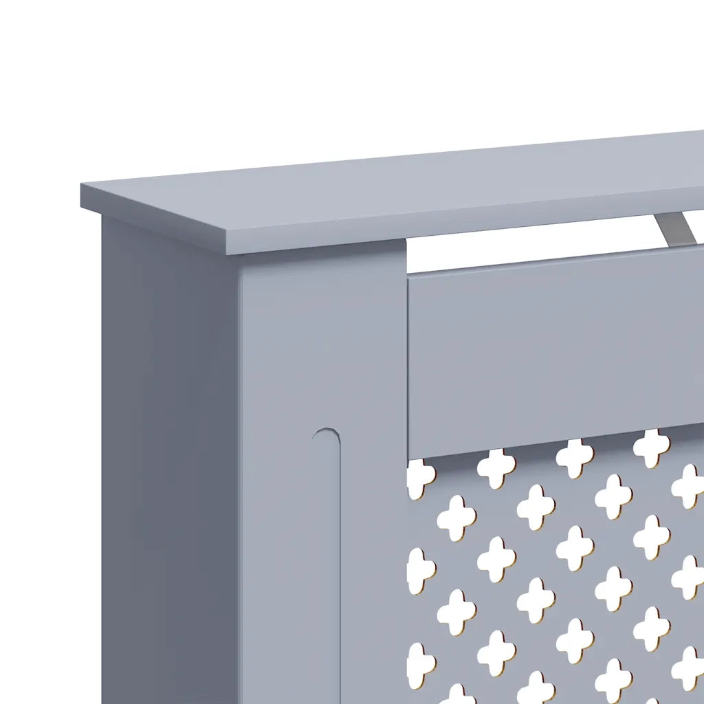 Copertura per Radiatore Antracite 112x19x81 cm in MDF 288191