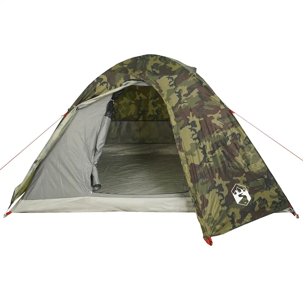 Tenda da Campeggio a Cupola 3 Persone Mimetica Impermeabile 4009617