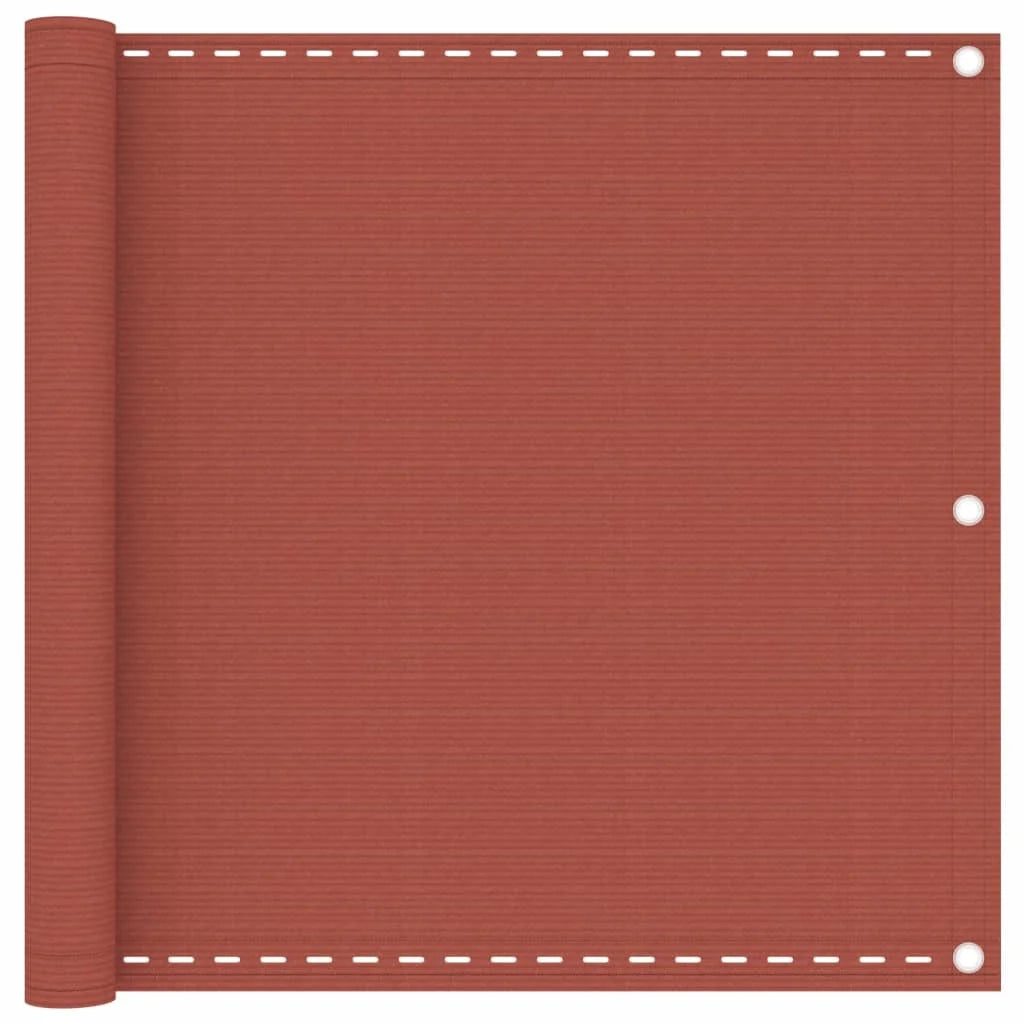 Schermo per balcone schermo per la privacy 90 x 300 cm HDPE terracotta 02_0010415