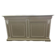 Madia credenza 2 ante 2 in legno tortora/bianco 213x54x124 - Mobili 2G