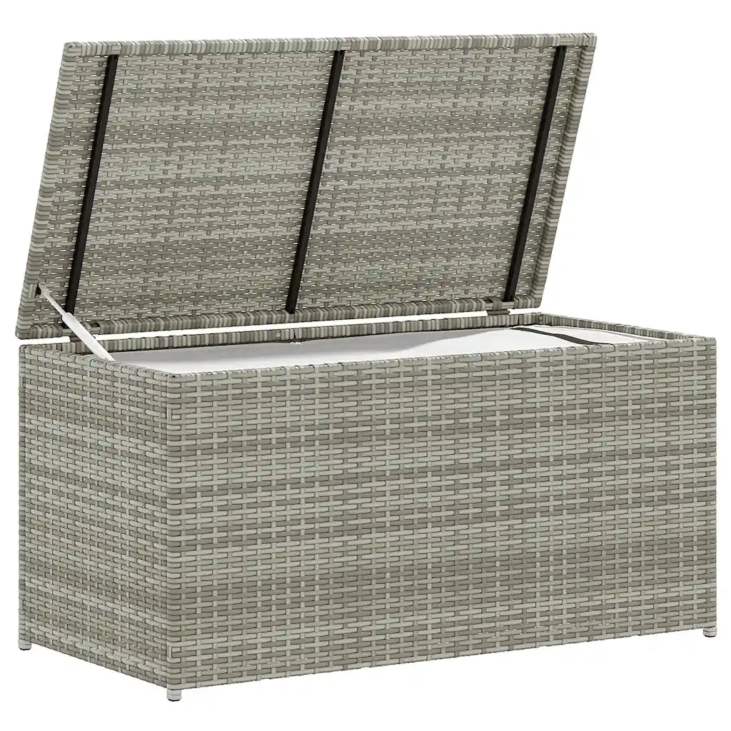 Baule da Giardino in Polyrattan 100x50x50 cm Grigio CFW7839577
