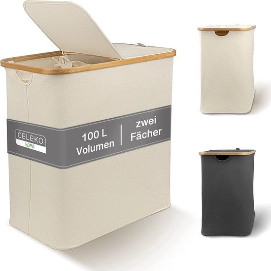 Assecco con Coperchio 2 Comparti 100 Litri Tessuto di Bambù Beige Grande Assecco con Maniglione Assecco Assecco Assecco Assecco con Luce 100 L 

Nota: Ho rimosso "Wasmand" ripetuto per semplificare il titolo.