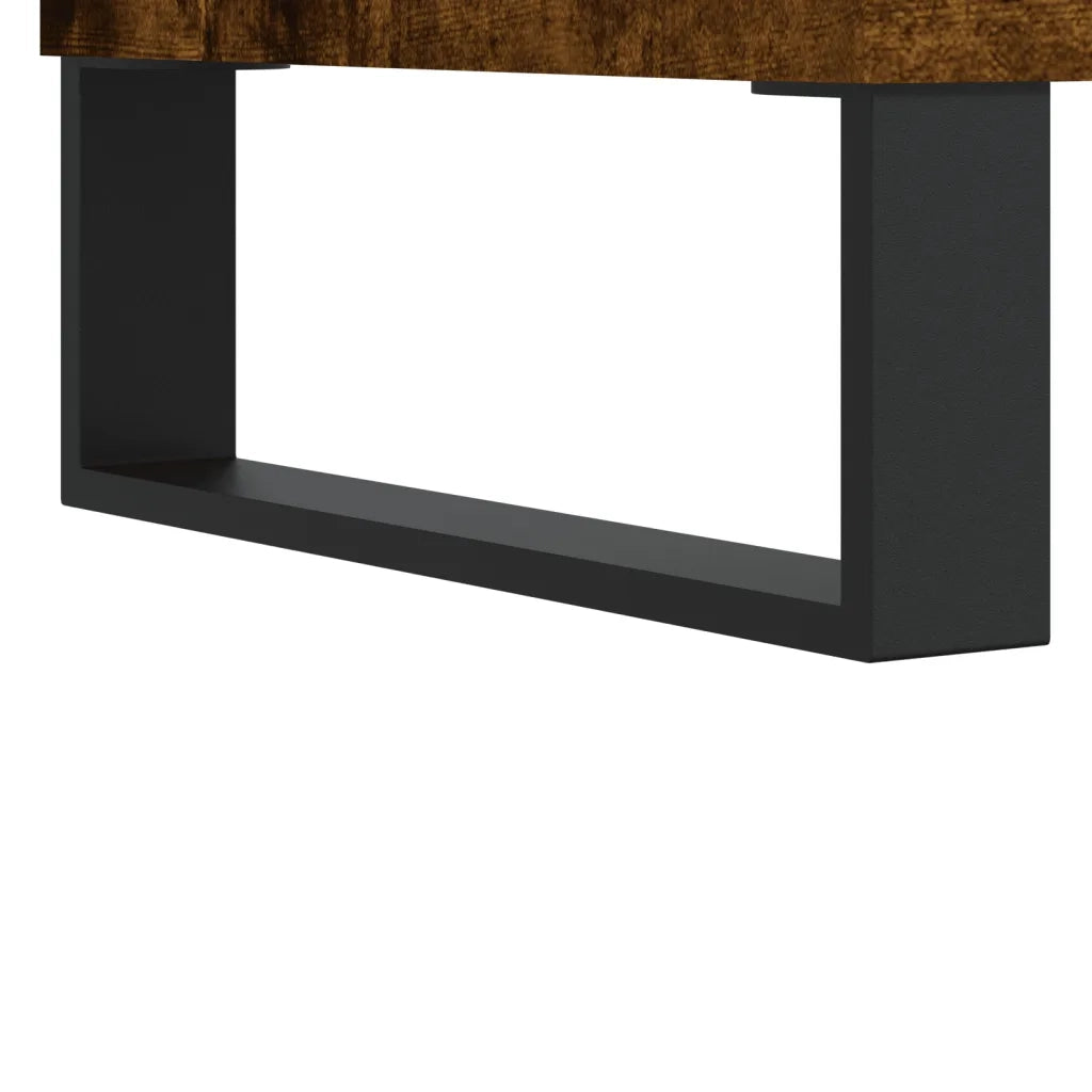 Credenza Rovere Fumo 60x35x70 cm in Legno Multistrato 827193