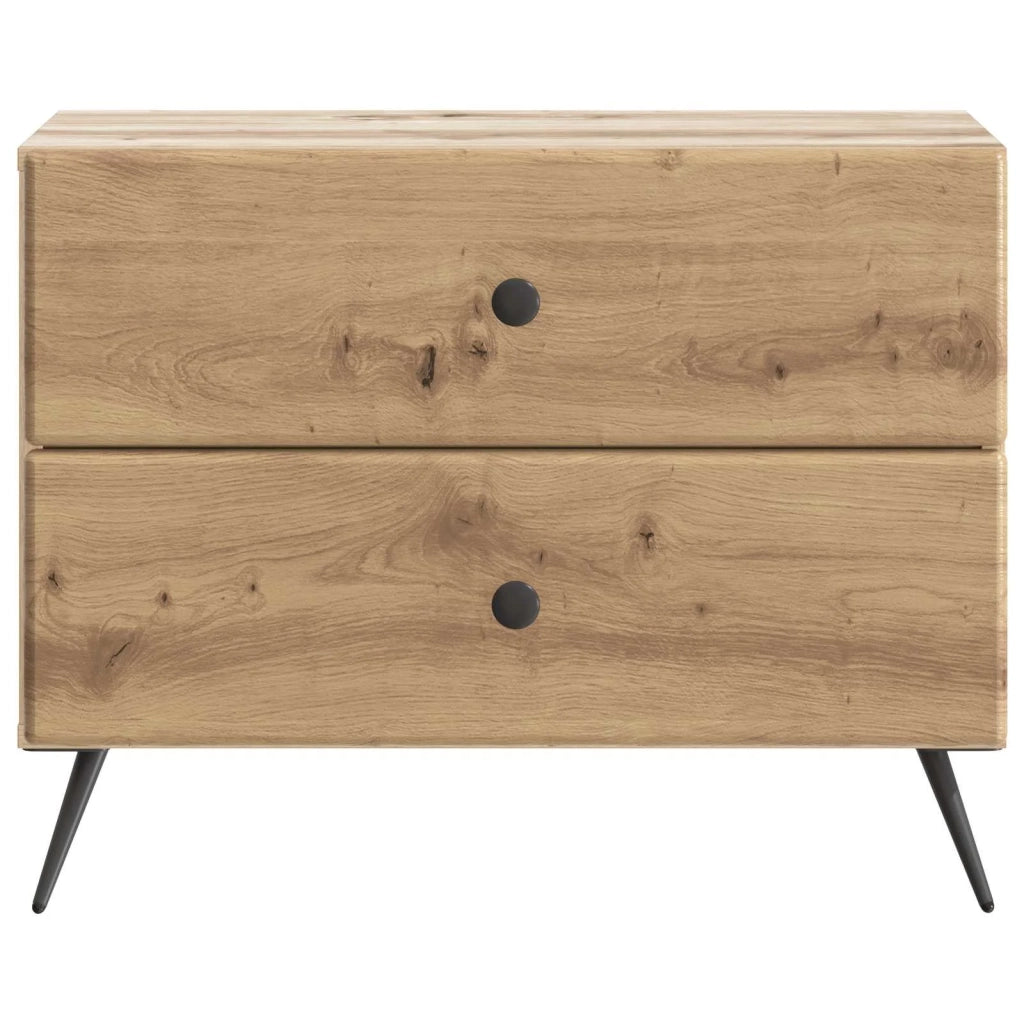 Comodino | Armadio da Notte | Mobiletto da notte Rovere Artigianale 62 x 34,5 x 47,5 cm