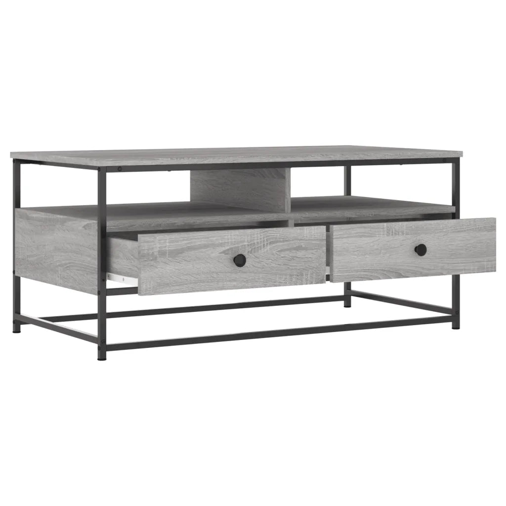 Tavolino da Salotto Grigio Sonoma 100x51x45cm Legno Multistrato 835287