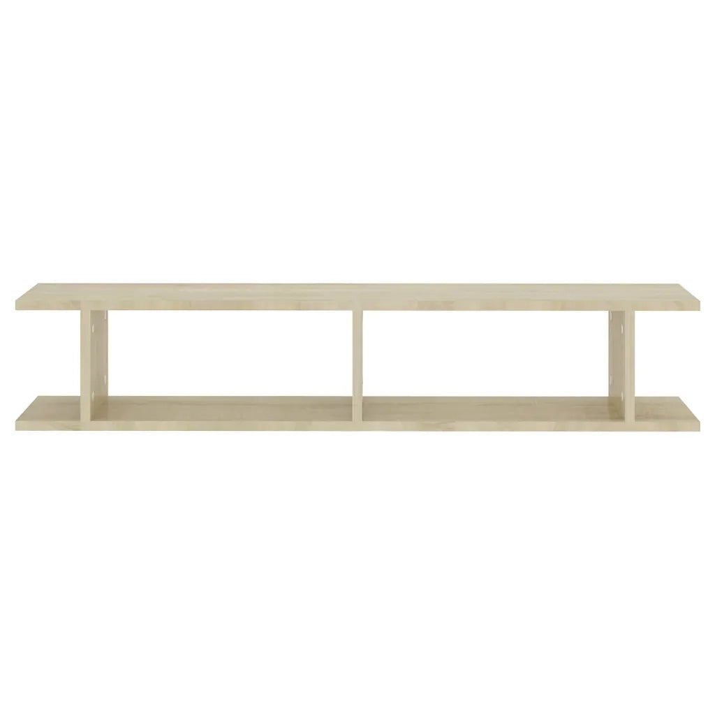 2 pz Mensole Parete | Mensola sospesa Rovere Sonoma 105x18x20cm Legno Multistrato