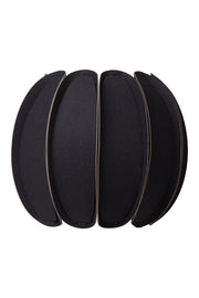 Applique decorativa in feltro nero Spencer E27 40W Lucide