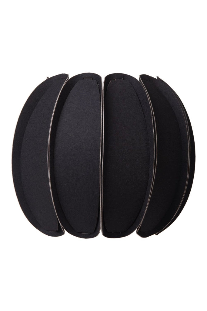 Applique decorativa in feltro nero Spencer E27 40W Lucide