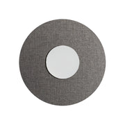 Solaris Applique da Parete Bianca con Paralume Grigio 12W 3000K CRI90 IP20 - Rossini Group, Illuminazione LED di Design per Interni